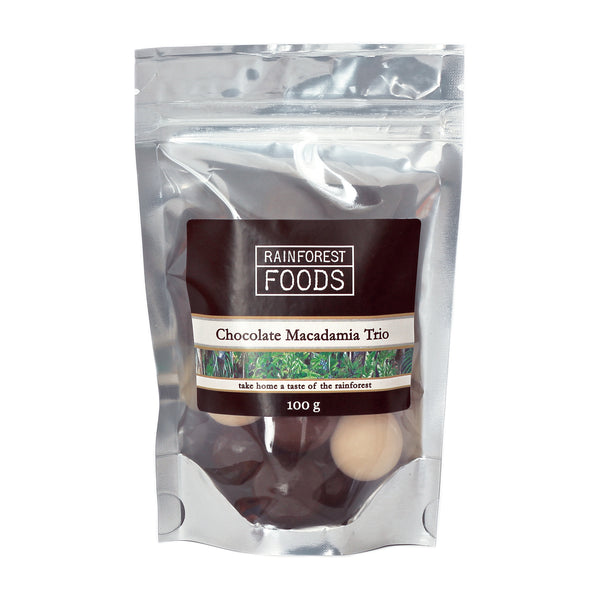 Chocolate Macadamia Nut Trio 100g
