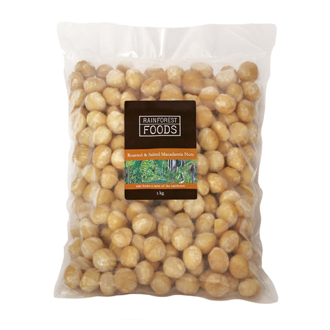 Dry Roasted and Salted Macadamia Nuts 1kg